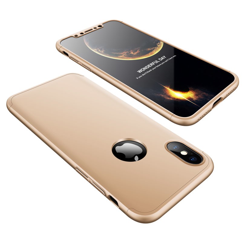 GKK 360 Protection Case etui til Iphone X/XS - Guld