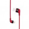 Recci USB-kabel, Swift RCL-J100 Lynhurtig opladning 1 meter - Rød